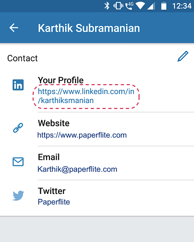What is my LinkedIn URL? | Paperflite